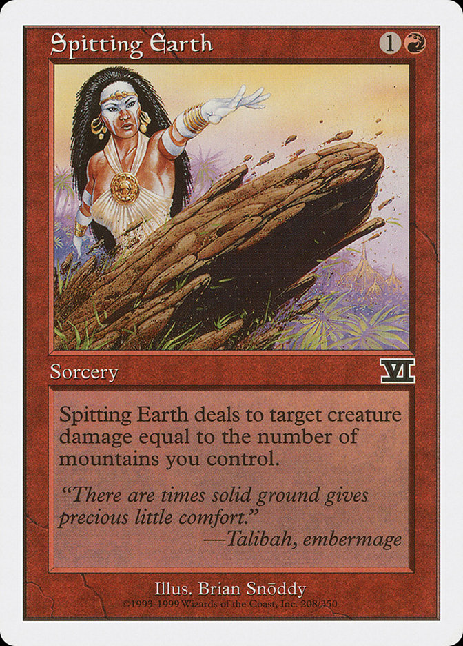 Spitting Earth [Classic Sixth Edition] MTG Single Magic: The Gathering | Red Claw Gaming