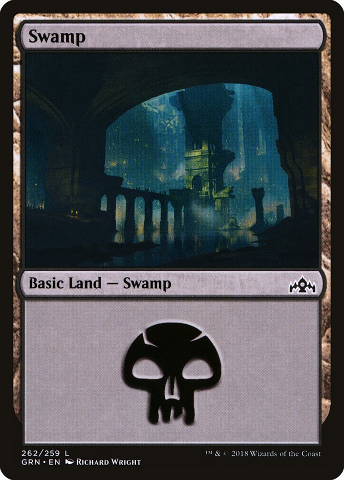 Swamp (262) [Guilds of Ravnica] MTG Single Magic: The Gathering | Red Claw Gaming