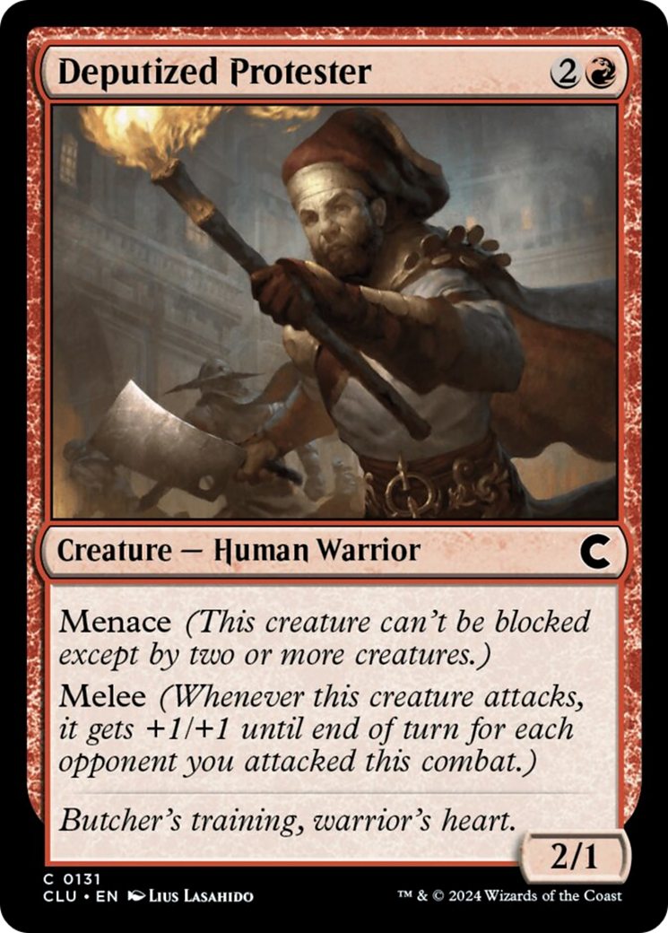 Deputized Protester [Ravnica: Clue Edition] MTG Single Magic: The Gathering | Red Claw Gaming