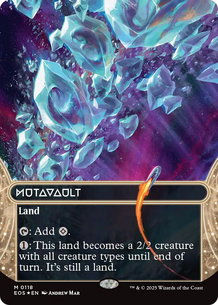Mutavault (0118) (Borderless) (Galaxy Foil) [Edge of Eternities: Stellar Sights] MTG Single Magic: The Gathering | Red Claw Gaming