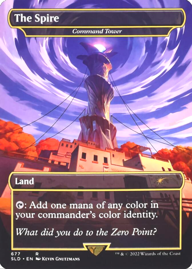 Command Tower - The Spire (Borderless) [Secret Lair Drop Promos] MTG Single Magic: The Gathering | Red Claw Gaming