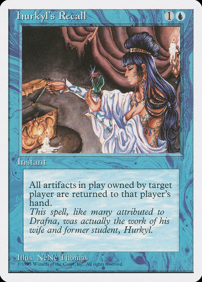 Hurkyl's Recall [Fourth Edition] MTG Single Magic: The Gathering | Red Claw Gaming