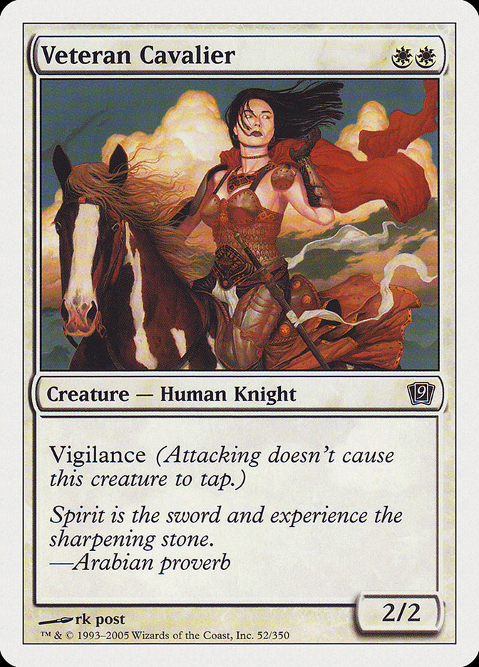Veteran Cavalier [Ninth Edition] MTG Single Magic: The Gathering | Red Claw Gaming