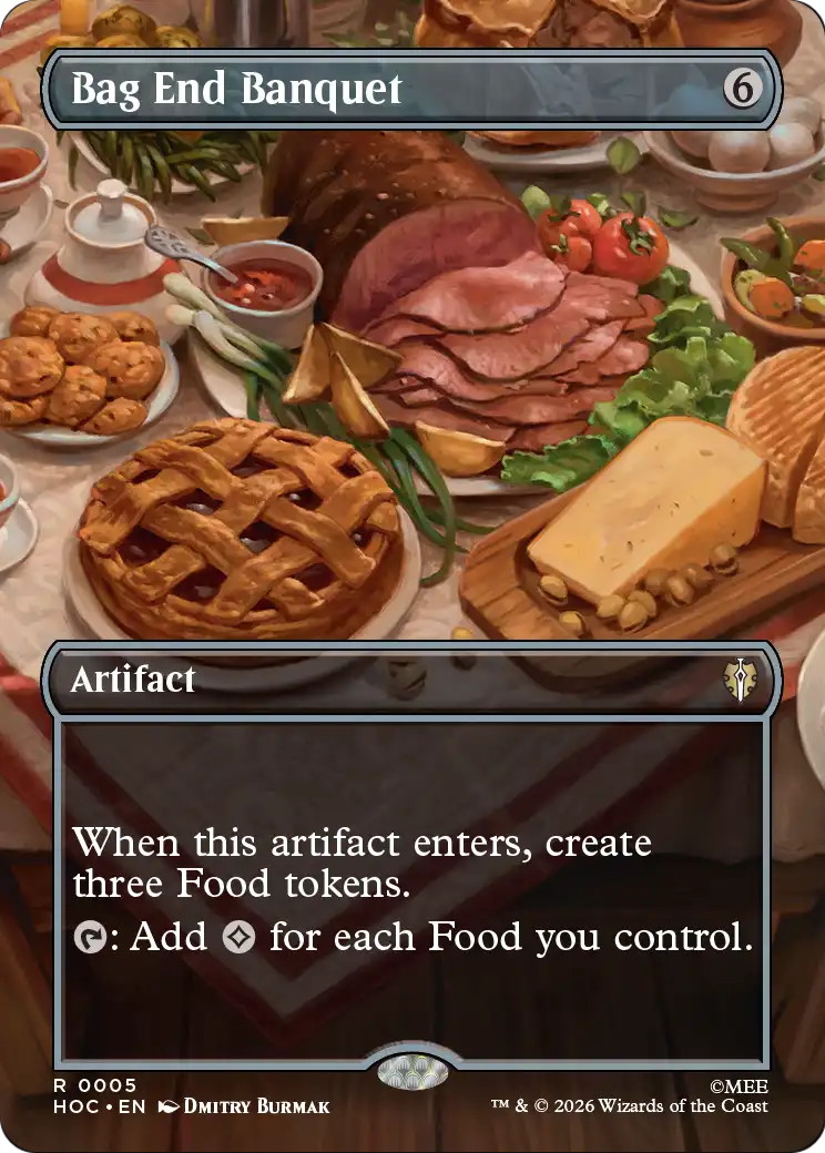 Bag End Banquet (Borderless) [The Hobbit: Eternal-Legal] MTG Single Magic: The Gathering | Red Claw Gaming