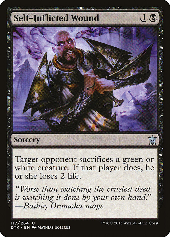 Self-Inflicted Wound [Dragons of Tarkir] MTG Single Magic: The Gathering | Red Claw Gaming