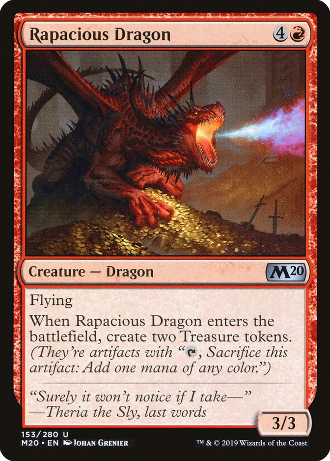 Rapacious Dragon [Core Set 2020] MTG Single Magic: The Gathering | Red Claw Gaming