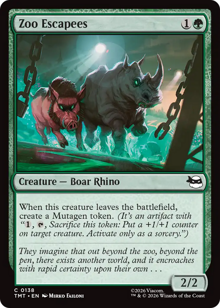 Zoo Escapees [Teenage Mutant Ninja Turtles] MTG Single Magic: The Gathering | Red Claw Gaming