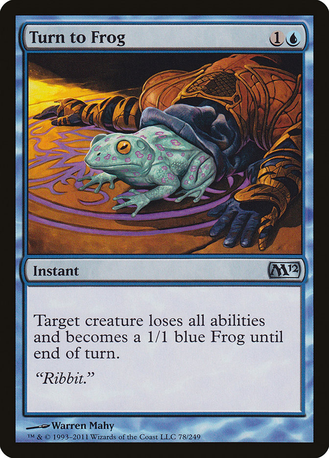 Turn to Frog [Magic 2012] MTG Single Magic: The Gathering | Red Claw Gaming