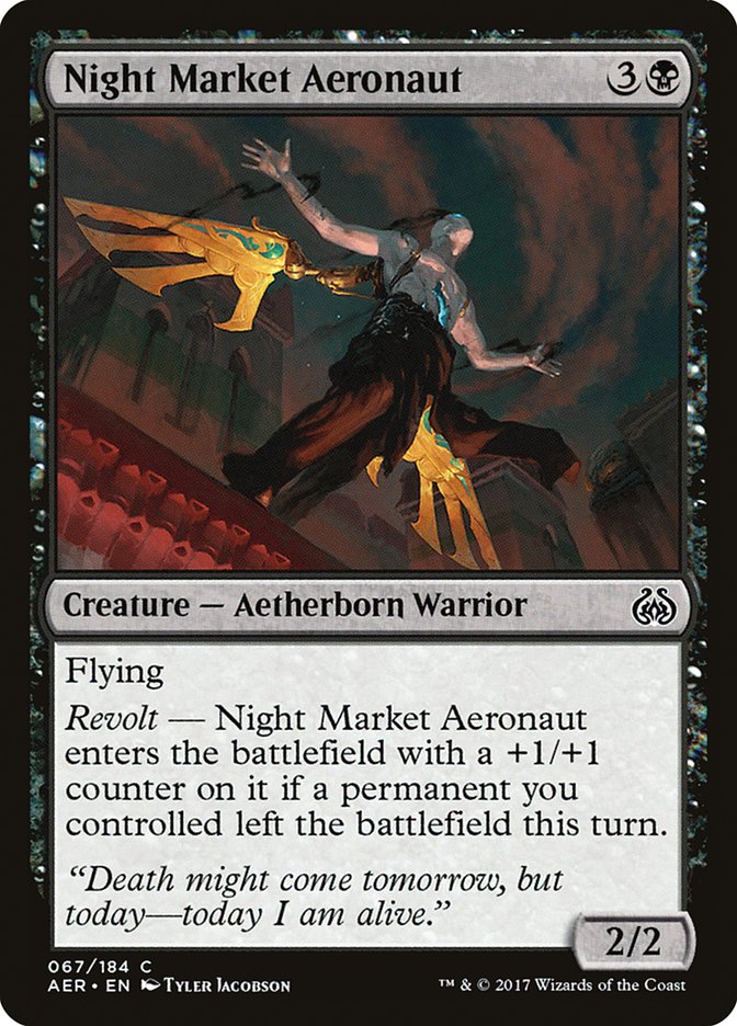 Night Market Aeronaut [Aether Revolt] MTG Single Magic: The Gathering | Red Claw Gaming