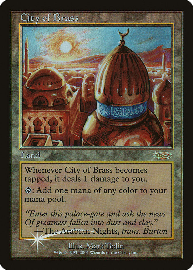 City of Brass [Junior Super Series] MTG Single Magic: The Gathering    | Red Claw Gaming
