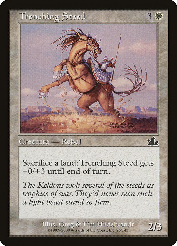 Trenching Steed [Prophecy] MTG Single Magic: The Gathering | Red Claw Gaming