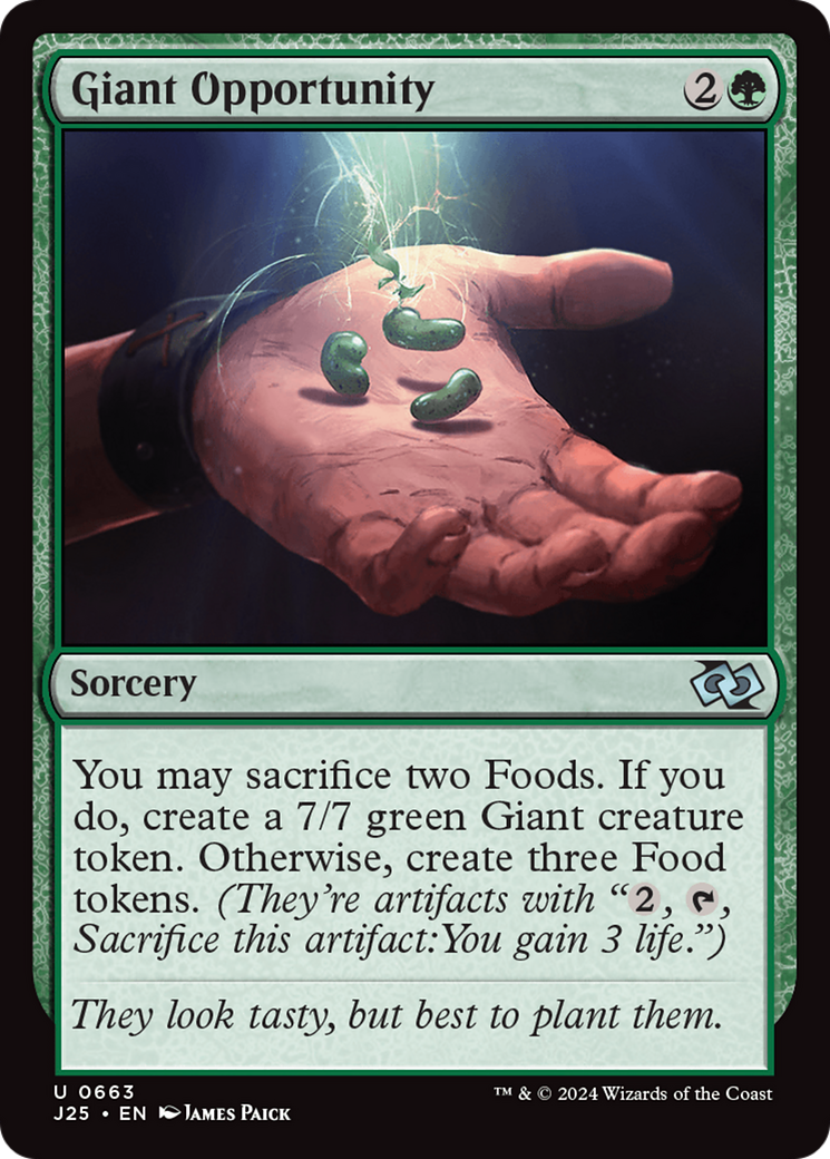 Giant Opportunity [Foundations Jumpstart] MTG Single Magic: The Gathering | Red Claw Gaming