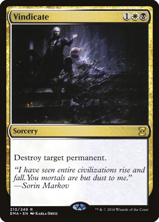 Vindicate [Eternal Masters] MTG Single Magic: The Gathering | Red Claw Gaming