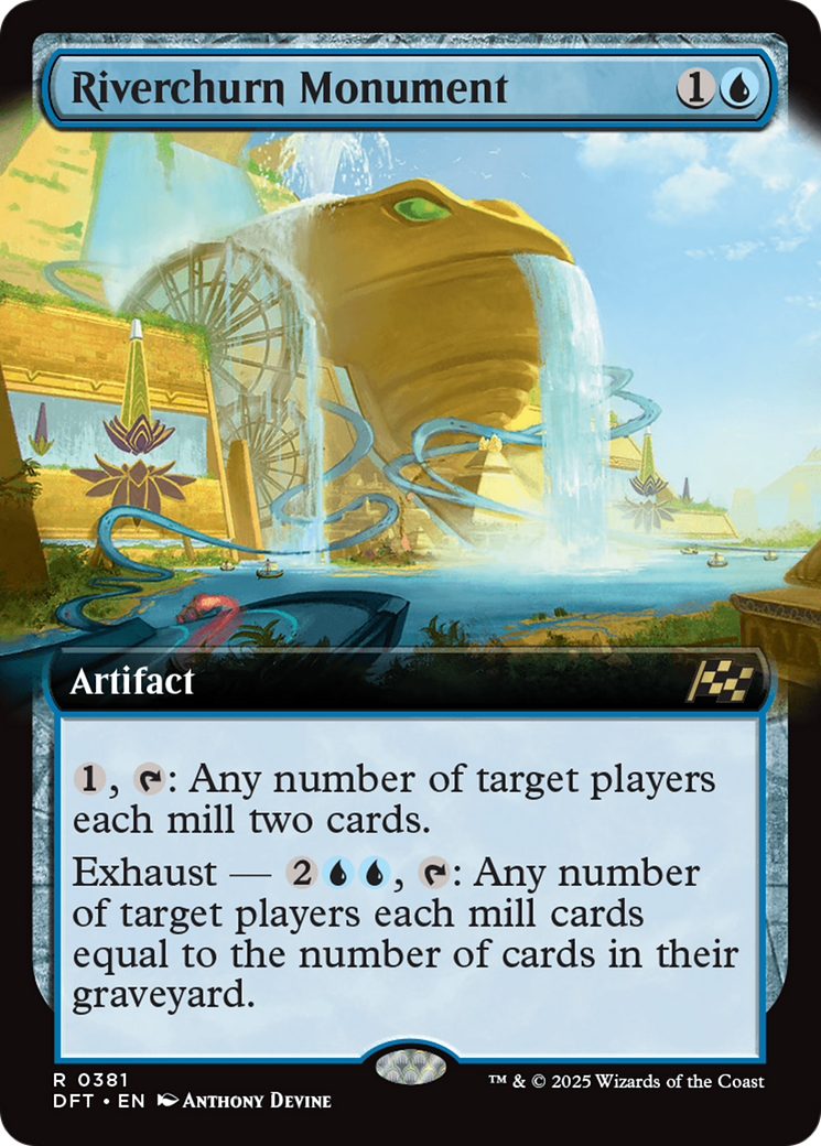 Riverchurn Monument (Extended Art) [Aetherdrift] MTG Single Magic: The Gathering | Red Claw Gaming