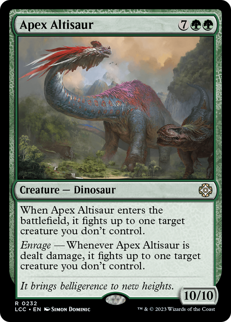 Apex Altisaur [The Lost Caverns of Ixalan Commander] MTG Single Magic: The Gathering | Red Claw Gaming