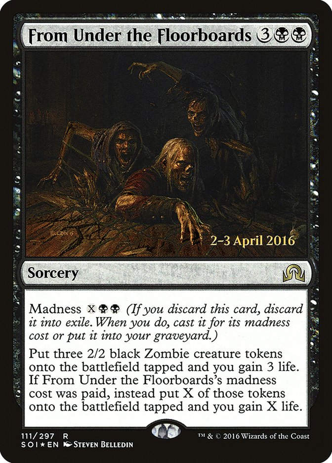 From Under the Floorboards [Shadows over Innistrad Prerelease Promos] MTG Single Magic: The Gathering | Red Claw Gaming