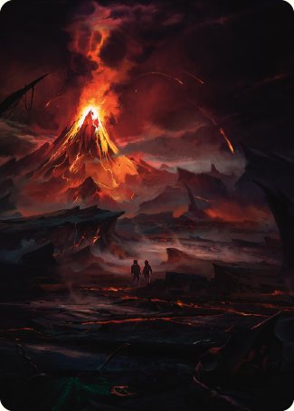 Valley of Gorgoroth Art Card [The Lord of the Rings: Tales of Middle-earth Art Series] MTG Single Magic: The Gathering | Red Claw Gaming