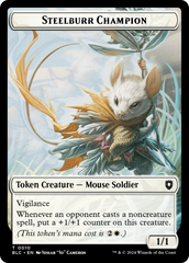 Steelburr Champion // Squid Double-Sided Token [Bloomburrow Commander Tokens] MTG Single Magic: The Gathering | Red Claw Gaming