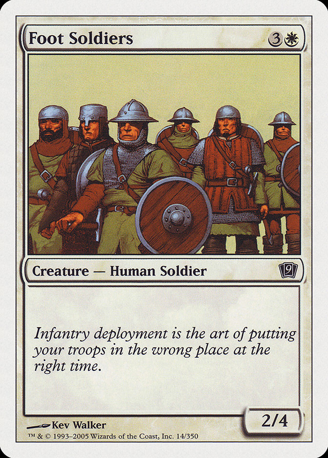 Foot Soldiers [Ninth Edition] MTG Single Magic: The Gathering | Red Claw Gaming