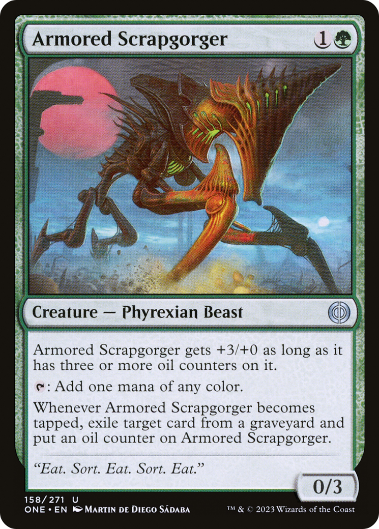 Armored Scrapgorger [Phyrexia: All Will Be One] MTG Single Magic: The Gathering | Red Claw Gaming