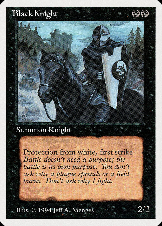 Black Knight [Summer Magic / Edgar] MTG Single Magic: The Gathering | Red Claw Gaming