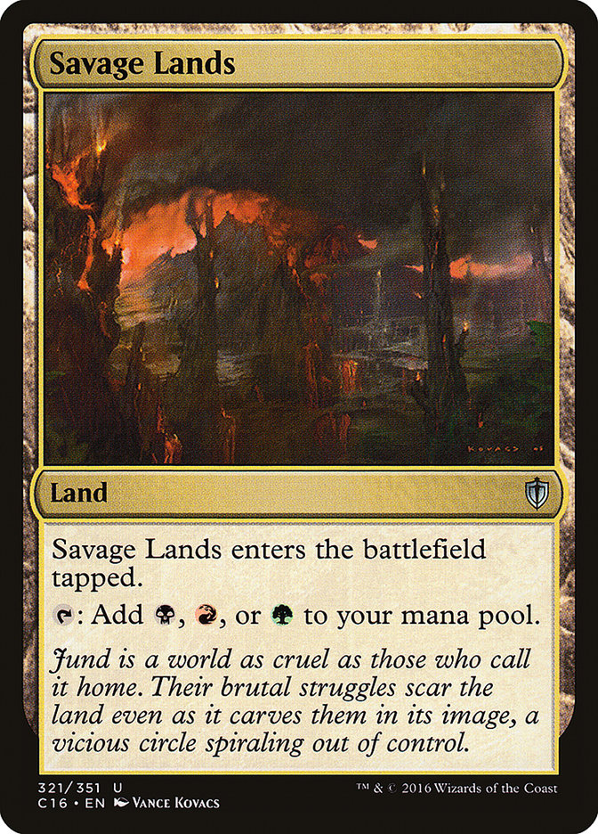 Savage Lands [Commander 2016] MTG Single Magic: The Gathering | Red Claw Gaming