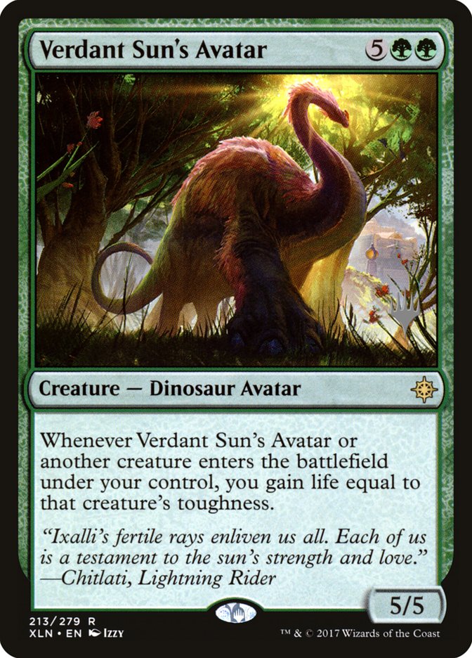 Verdant Sun's Avatar (Promo Pack) [Ixalan Promos] MTG Single Magic: The Gathering | Red Claw Gaming