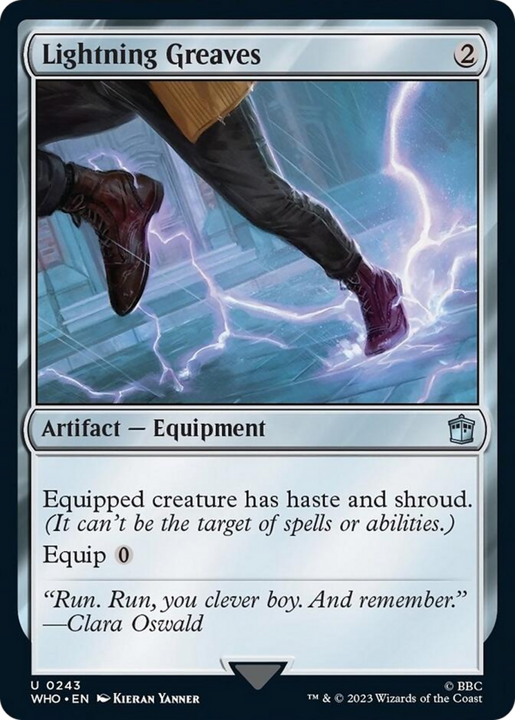 Lightning Greaves [Doctor Who] MTG Single Magic: The Gathering | Red Claw Gaming