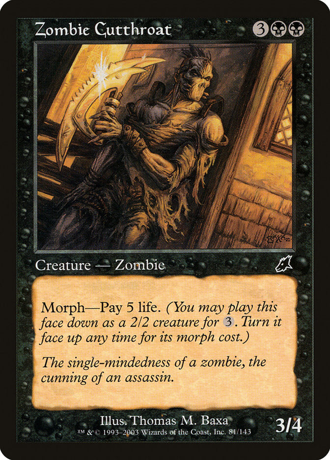 Zombie Cutthroat [Scourge] MTG Single Magic: The Gathering | Red Claw Gaming