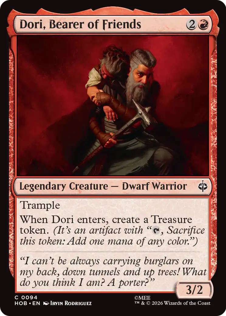 Dori, Bearer of Friends [The Hobbit] | Red Claw Gaming