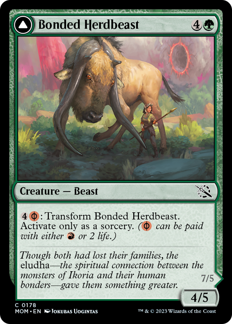 Bonded Herdbeast // Plated Kilnbeast [March of the Machine] MTG Single Magic: The Gathering    | Red Claw Gaming