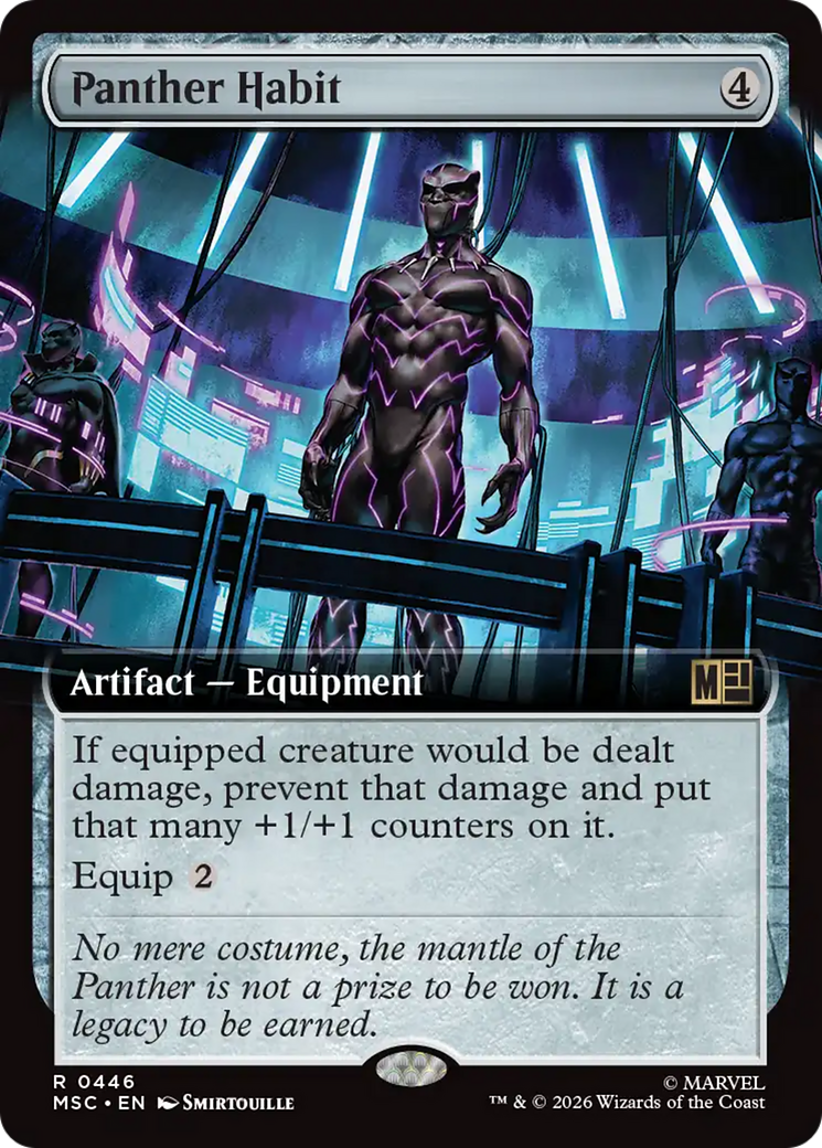 Panther Habit (Extended Art) [Marvel Super Heroes Commander] | Red Claw Gaming