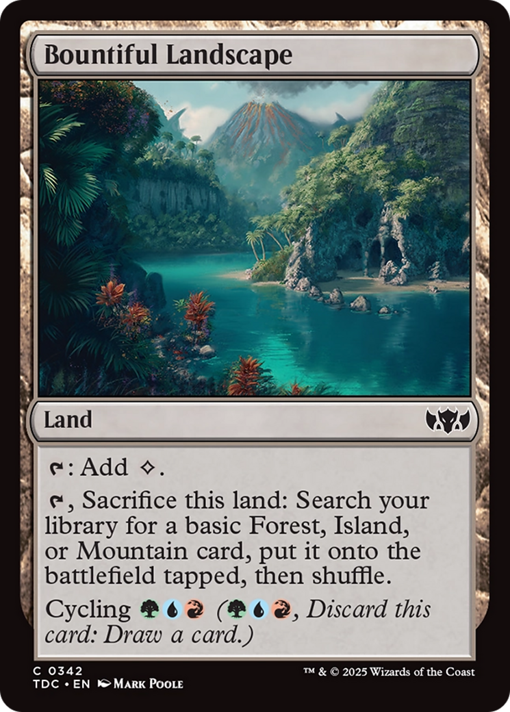 Bountiful Landscape [Tarkir: Dragonstorm Commander] MTG Single Magic: The Gathering | Red Claw Gaming