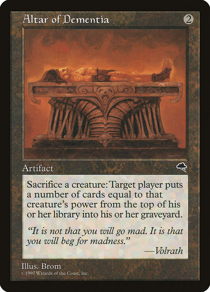 Altar of Dementia [Tempest] MTG Single Magic: The Gathering | Red Claw Gaming