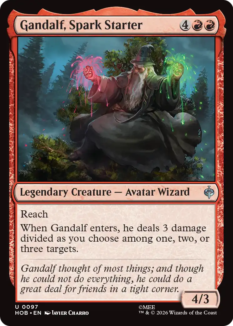 Gandalf, Spark Starter [The Hobbit] | Red Claw Gaming