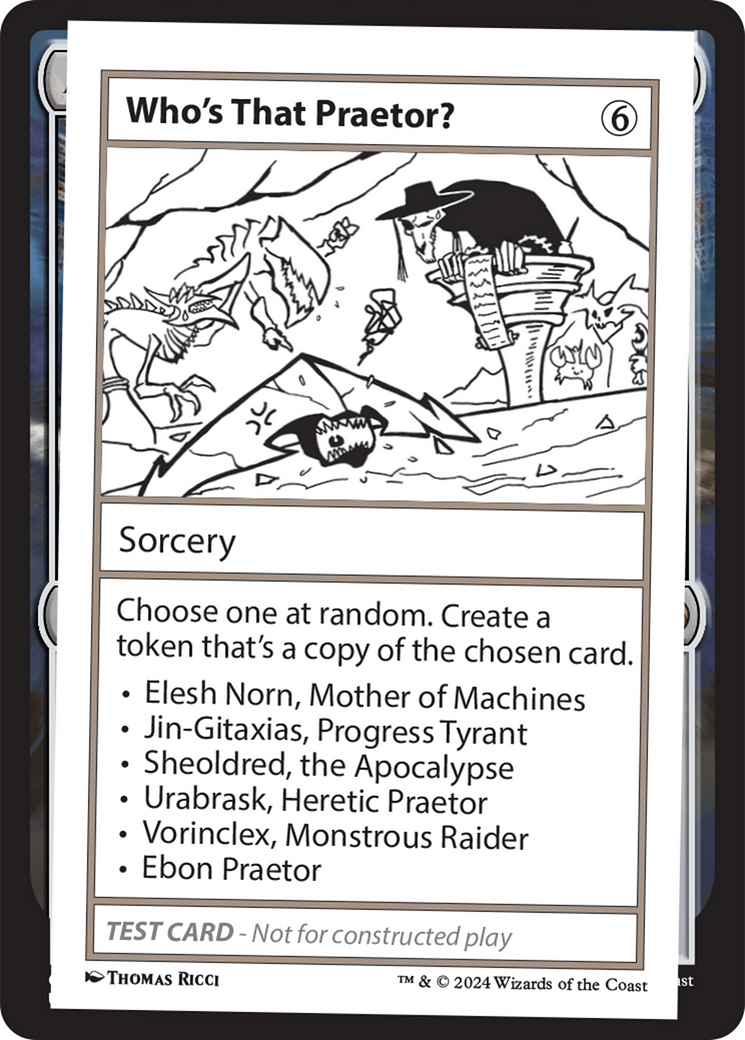 Who's That Praetor? [Mystery Booster 2 Playtest Cards] MTG Single Magic: The Gathering | Red Claw Gaming