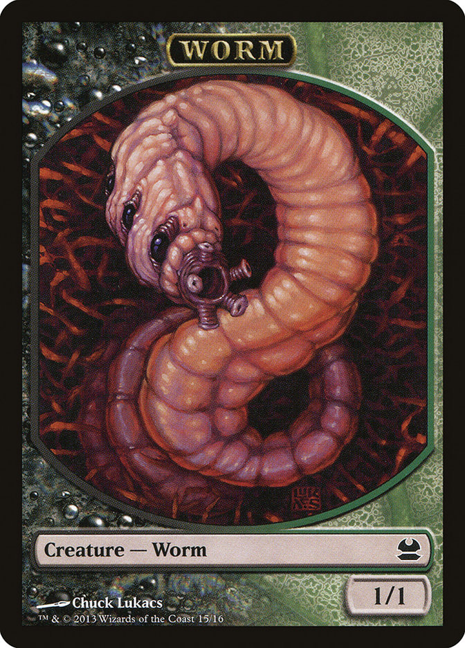 Worm Token [Modern Masters Tokens] MTG Single Magic: The Gathering | Red Claw Gaming