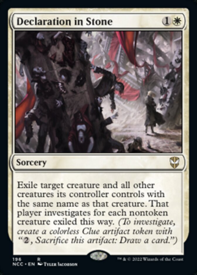 Declaration in Stone [Streets of New Capenna Commander] MTG Single Magic: The Gathering | Red Claw Gaming