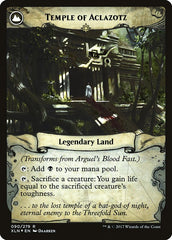 Arguel's Blood Fast // Temple of Aclazotz [Ixalan Prerelease Promos] MTG Single Magic: The Gathering | Red Claw Gaming