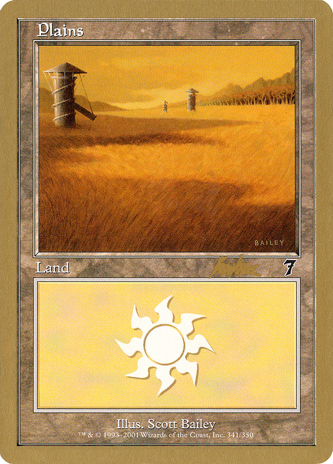 Plains (bk341) (Brian Kibler) [World Championship Decks 2002] MTG Single Magic: The Gathering | Red Claw Gaming