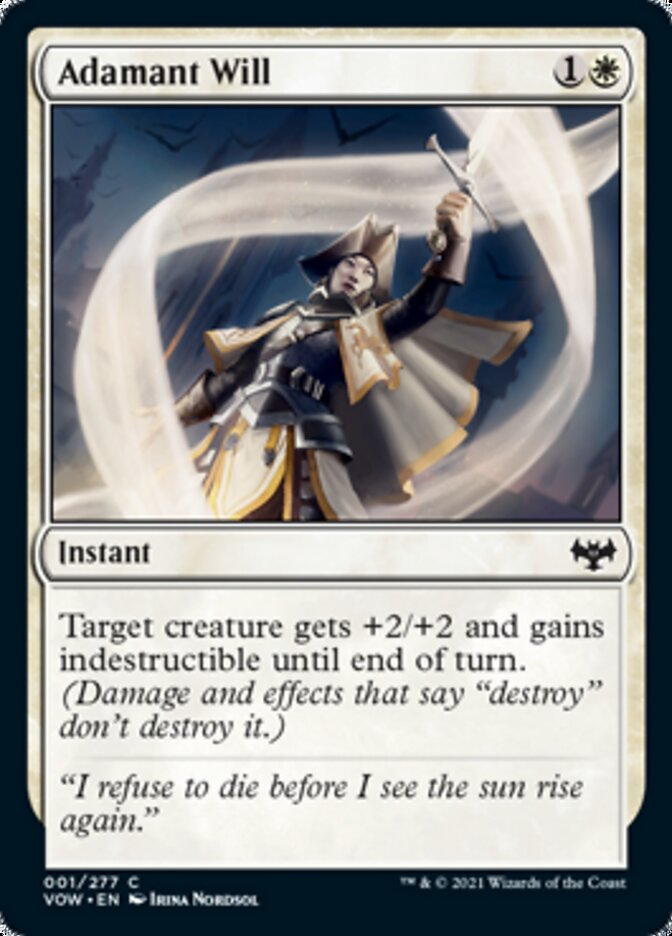 Adamant Will [Innistrad: Crimson Vow] MTG Single Magic: The Gathering | Red Claw Gaming