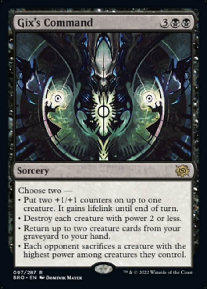 Gix's Command [The Brothers' War] MTG Single Magic: The Gathering | Red Claw Gaming