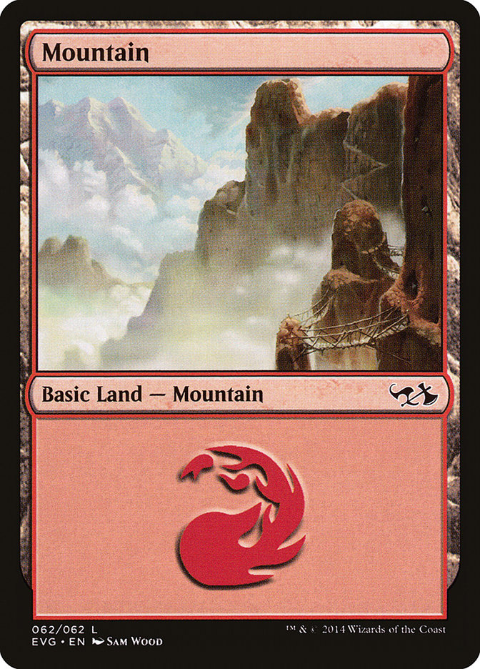 Mountain (62) (Elves vs. Goblins) [Duel Decks Anthology] MTG Single Magic: The Gathering | Red Claw Gaming