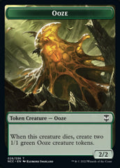 Ooze (026) // Treasure (015) Double-Sided Token [Streets of New Capenna Commander Tokens] MTG Single Magic: The Gathering | Red Claw Gaming