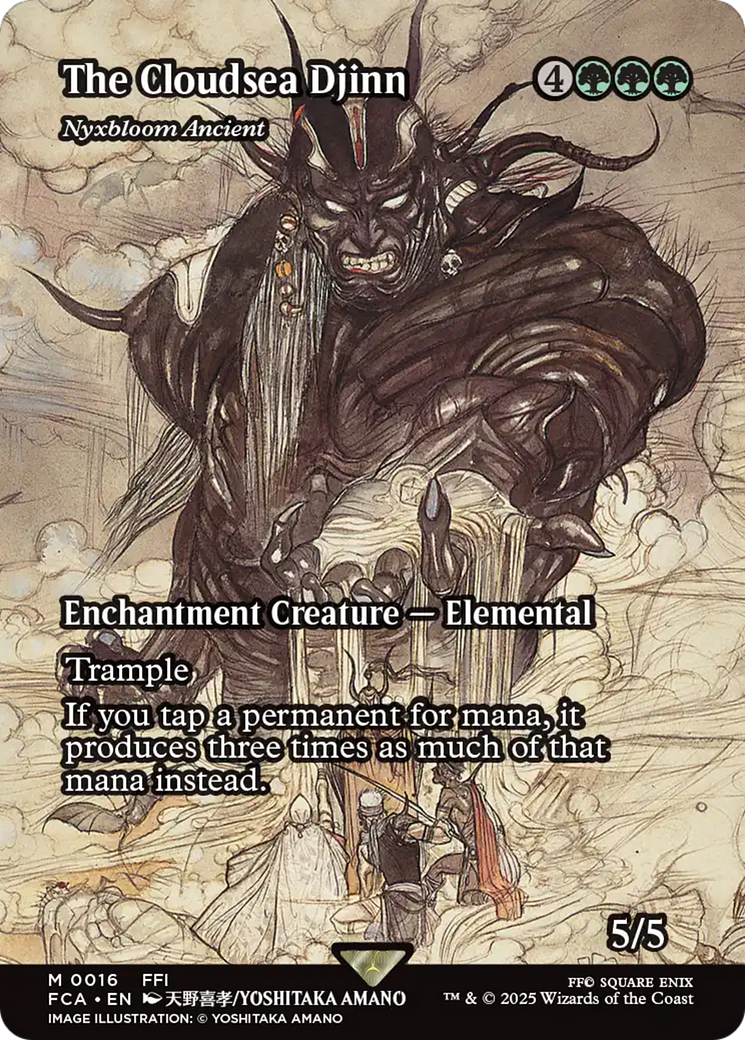 The Cloudsea Djinn - Nyxbloom Ancient (Showcase) [FINAL FANTASY : Through the Ages] MTG Single Magic: The Gathering | Red Claw Gaming