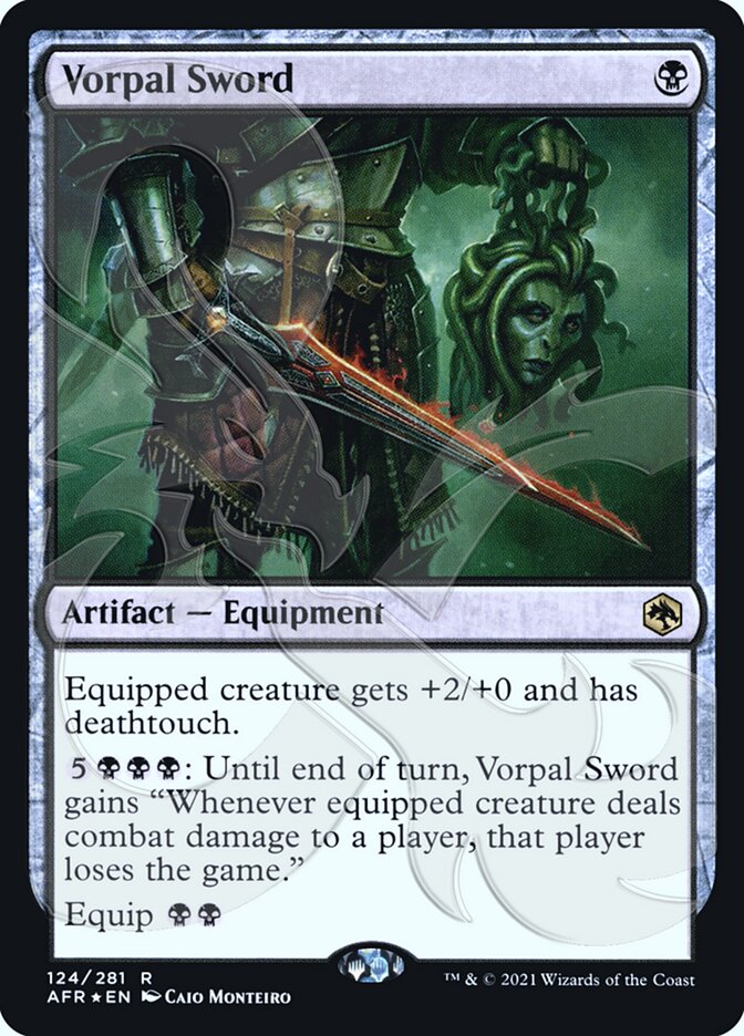 Vorpal Sword (Ampersand Promo) [Dungeons & Dragons: Adventures in the Forgotten Realms Promos] MTG Single Magic: The Gathering | Red Claw Gaming