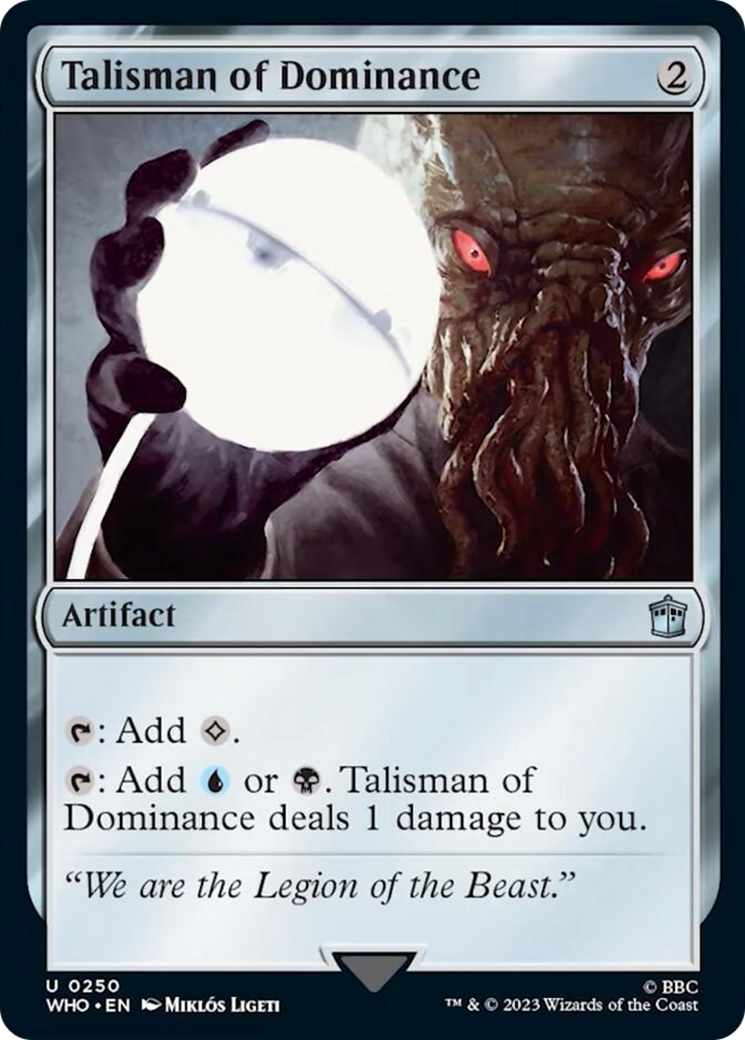 Talisman of Dominance [Doctor Who] MTG Single Magic: The Gathering | Red Claw Gaming