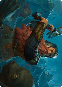 Gimli, Counter of Kills Art Card (10/81) [The Lord of the Rings: Tales of Middle-earth Art Series] MTG Single Magic: The Gathering | Red Claw Gaming