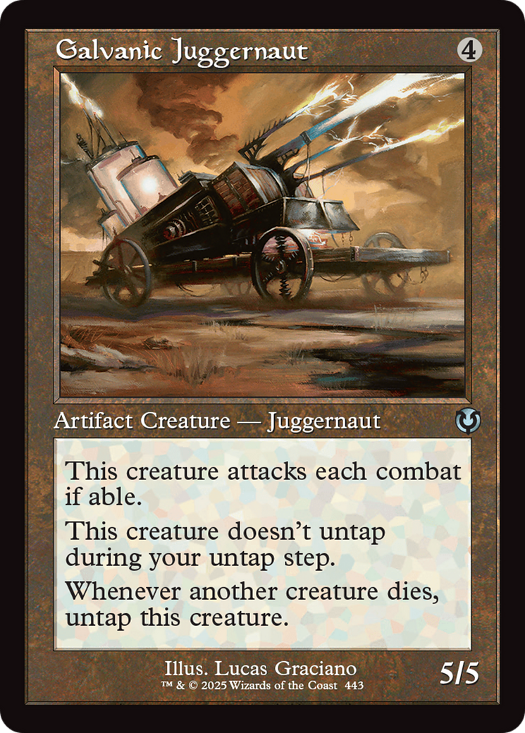 Galvanic Juggernaut (Retro Frame) [Innistrad Remastered] MTG Single Magic: The Gathering | Red Claw Gaming