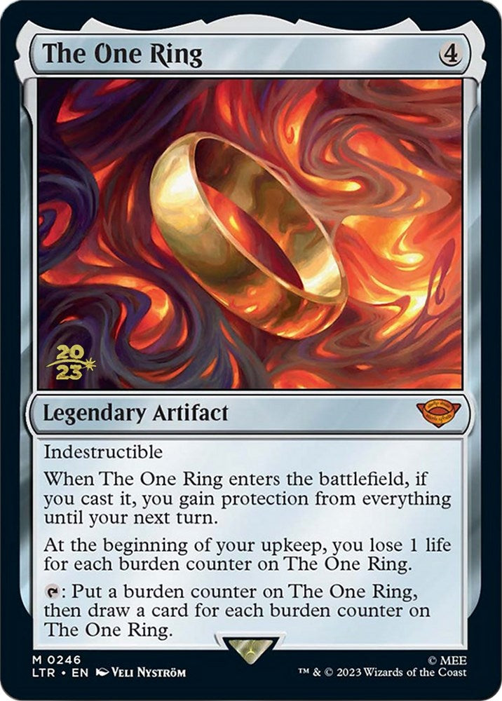 The One Ring [The Lord of the Rings: Tales of Middle-Earth Prerelease Promos] MTG Single Magic: The Gathering | Red Claw Gaming